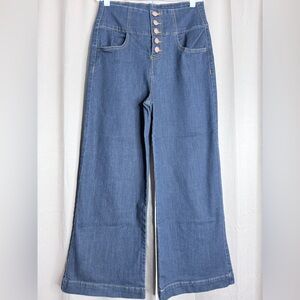 Black Label Blue Wide-Leg Jeans